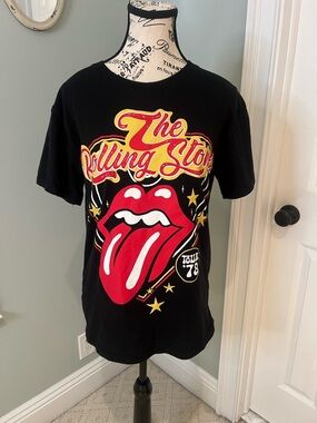 NWOT Rolling Stones Black T Shirt | Tour 78 | Size L |